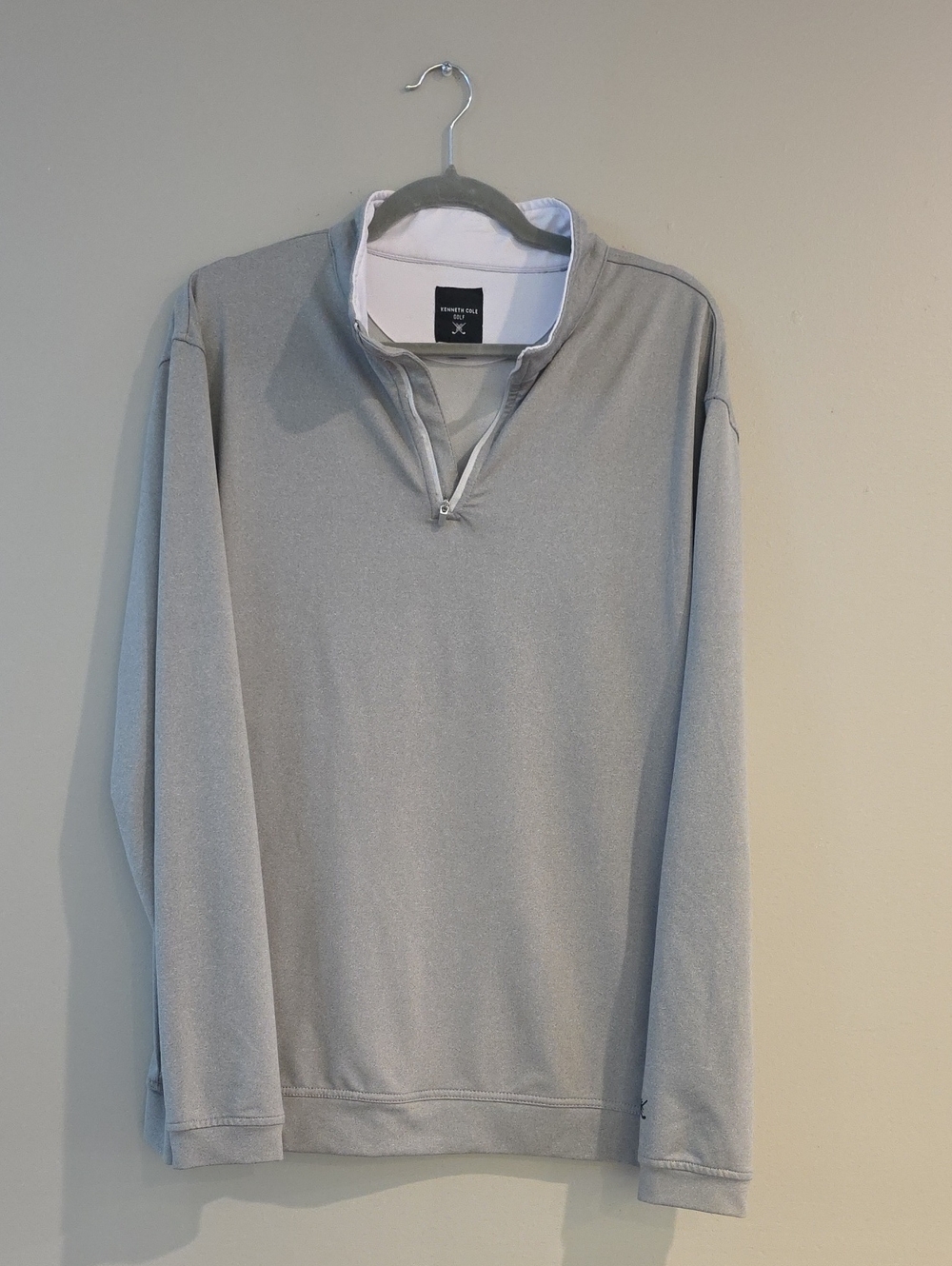 Kenneth Cole Golf Light Gray Men’s Half-Zip Pullover